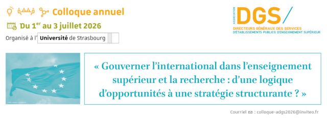 ADGS : Association des DGS d’établissements d’enseignement supérieur
