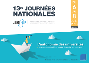 Journées nationales JURISUP - du 6 au 8 juin 2018 - La Rochelle